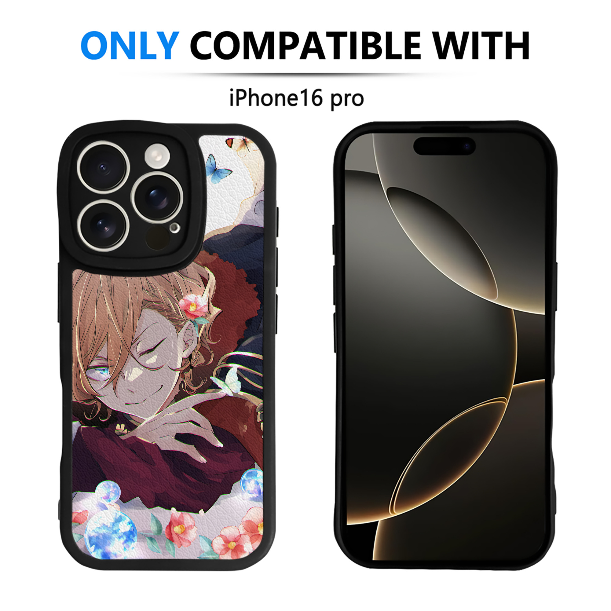 （画像用） 文豪ストレイドッグス Bungo Stray Dogs 【iPhone 16シリーズ対応】シリコンスマホケース（レザー調） 材質：シリコン